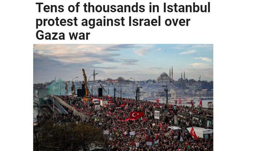 Galata'daki tarihi yürüyüş dünya basınında! İsrailli gazete protestoları böyle duyurdu Galata'daki tarihi yürüyüş dünya basınında! İsrailli gazete protestoları böyle duyurdu