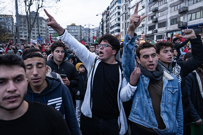 İstanbul'da tarihi yürüyüş! 'Şehitlere Rahmet, Filistin’e Destek, İsrail’e Lanet'