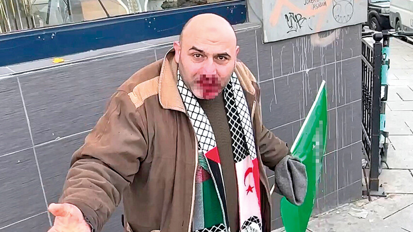 Galata'dan dünyaya mesaj! Şehitler ve Filistin için tarihî yürüyüş düzenlendi