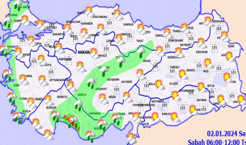 Meteoroloji açıkladı: 2024 dondurucu soğukla geldi! 2 Ocak 2024 hava durumu raporu (Bugün hava nasıl olacak?)