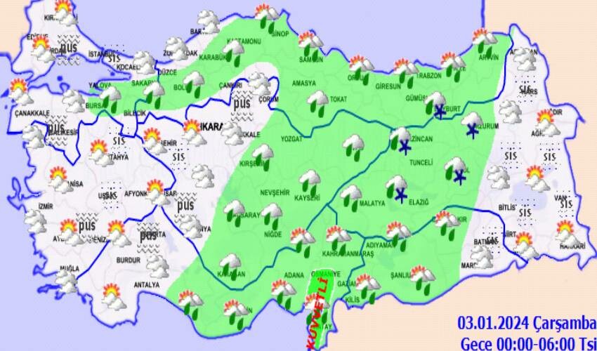 Meteoroloji açıkladı: 2024 dondurucu soğukla geldi! 2 Ocak 2024 hava durumu raporu (Bugün hava nasıl olacak?)