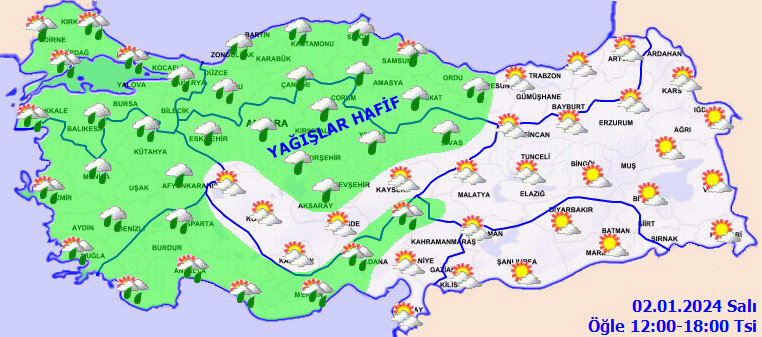 Meteoroloji saat vererek uyardı! İstanbul, Ankara, Antalya... Kuvvetli sağanak geliyor, sel ve taşkınlara dikkat! İl il hava durumu tahmini 02.01.2024