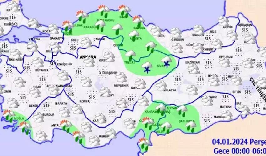 Karadeniz’den başlayıp İstanbul’a kadar gelecek, kar kapıya dayandı! (4 Ocak 2024 il il hava durumu) Karadeniz’den başlayıp İstanbul’a kadar gelecek, kar kapıya dayandı! (4 Ocak 2024 il il hava durumu)