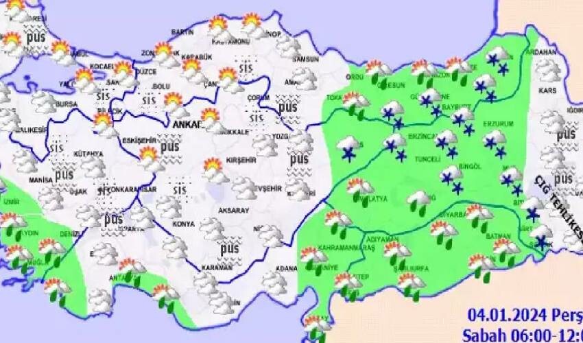 Karadeniz’den başlayıp İstanbul’a kadar gelecek, kar kapıya dayandı! (4 Ocak 2024 il il hava durumu) Karadeniz’den başlayıp İstanbul’a kadar gelecek, kar kapıya dayandı! (4 Ocak 2024 il il hava durumu)