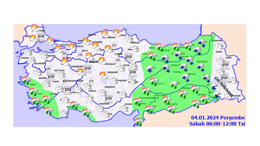 Meteoroloji'den 3 ile kuvvetli sağanak, sel, taşkın ve çığ uyarısı! İl il hava durumu tahmini (04 Ocak Perşembe)