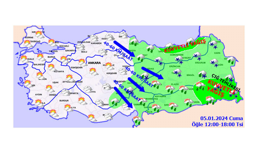 Kar kalınlığı 20 cm'yi aşacak! Meteoroloji'den tipi ve çığa karşı uyarı geldi