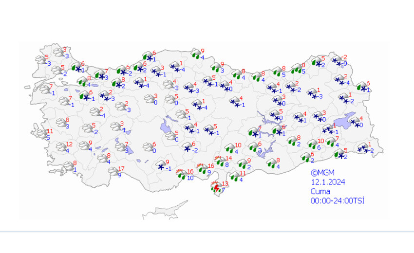 Beyaz örtü yurdu saracak, saat verildi! AKOM, Valilik, Meteoroloji peş peşe uyardı