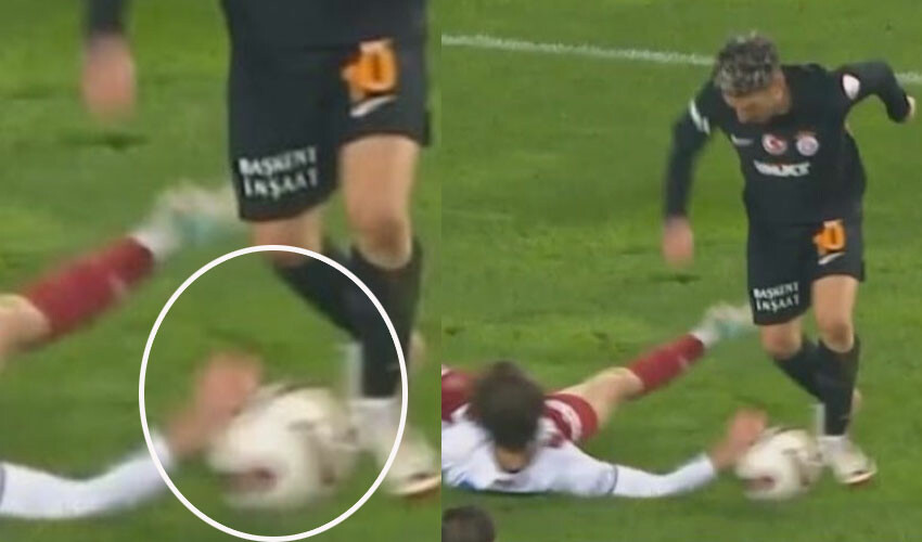 Rıdvan Dilmen, geceye damga vuran pozisyonu yorumladı! Galatasaraylı oyuncular penaltı beklemişti