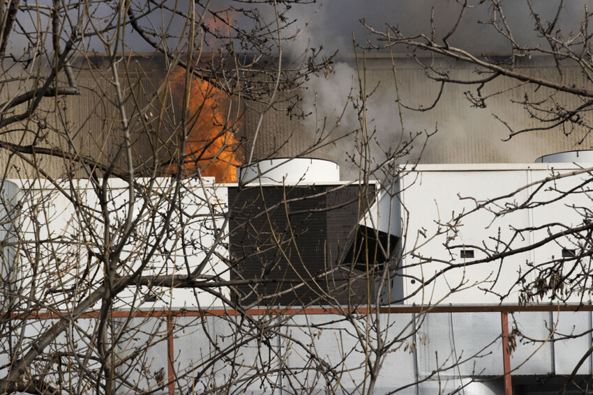 Ankara'da fabrika yangını