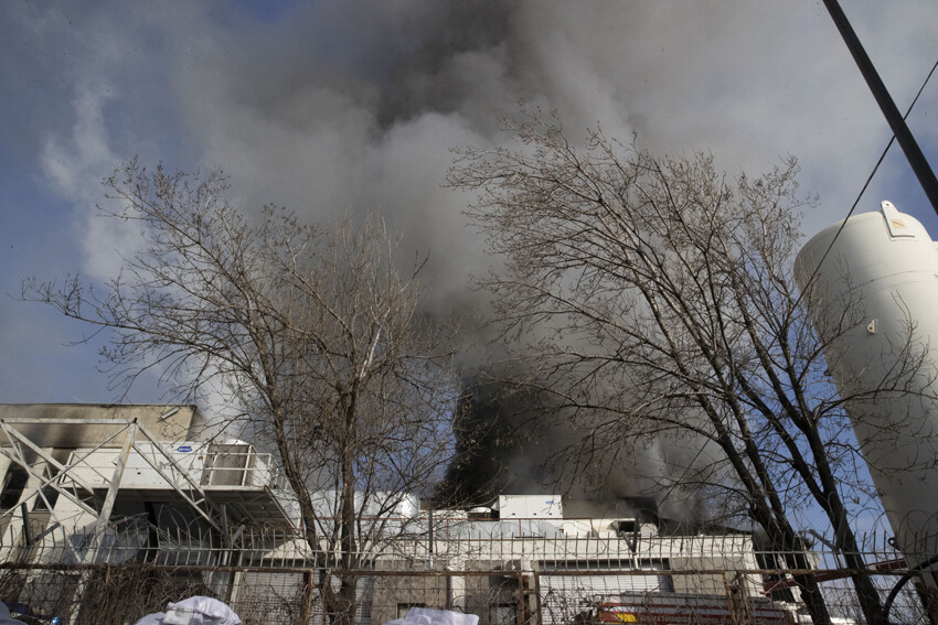 Ankara'da fabrika yangını