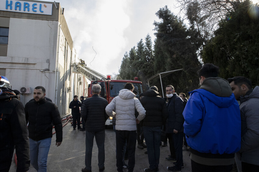 Ankara'da fabrika yangını