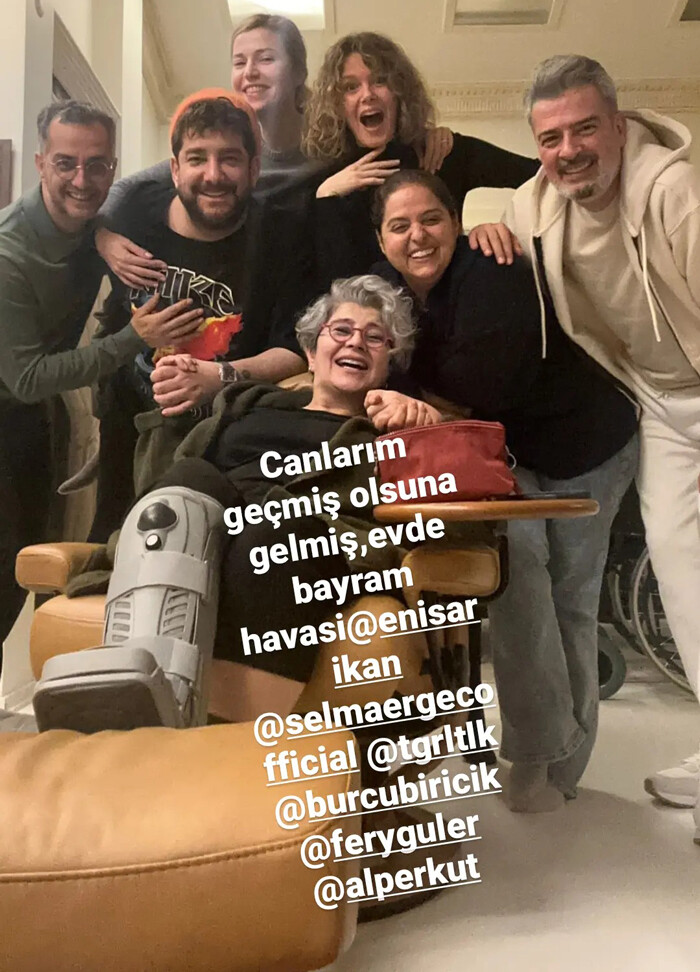 Devrim Yakut ayağını kırdı, Camdaki Kız'daki dostları ziyaretine koştu