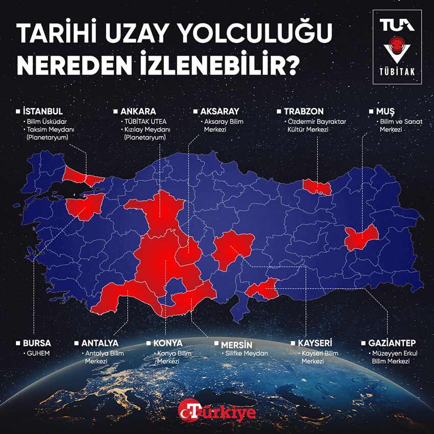 Fezada ilk Türk, bir hasret sona eriyor... Alper Gezeravcı bu gece uzay yolcusu