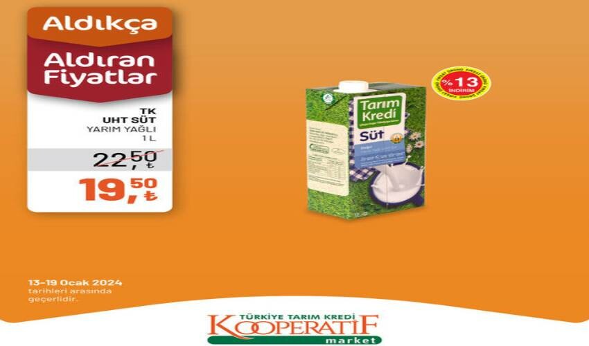 Tarım Kredi Kooperatif Marketlerinde hafta sonu müjdesi! Vatandaşlar aldıkları her şeyin yarısını ödeyecek! İşte 19 Ocak 2024 indirimli ürünler kataloğu