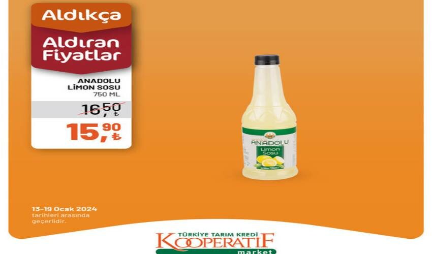 Tarım Kredi Kooperatif Marketlerinde hafta sonu müjdesi! Vatandaşlar aldıkları her şeyin yarısını ödeyecek! İşte 19 Ocak 2024 indirimli ürünler kataloğu
