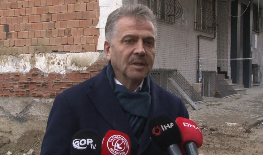 İstanbul'da toprak kayması! 2 binayı vinçler tutuyor