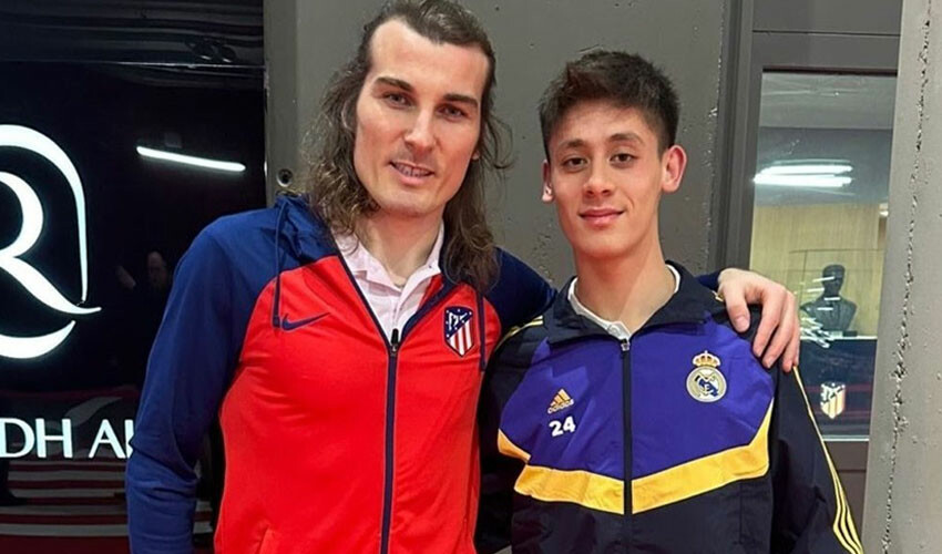 Madrid'de Türk derbisi! Çağlar Söyüncü, Arda Güler'i üzdü
