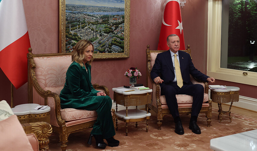 Cumhurbaşkanı Erdoğan, İtalya Başbakanı Meloni’yi kabul etti Cumhurbaşkanı Erdoğan, İtalya Başbakanı Meloni’yi kabul etti