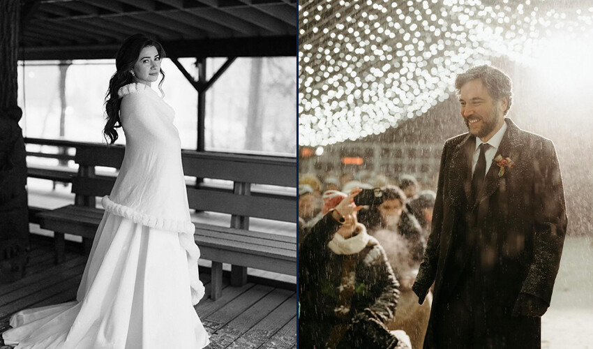Karlar altında düğün: How I Met Your Mother’ın yıldızı evlendi