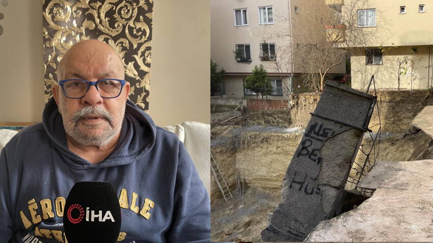 Avcılar'da deprem gibi olay! İstinat duvarı şiddetli sarsıntıyla çöktü