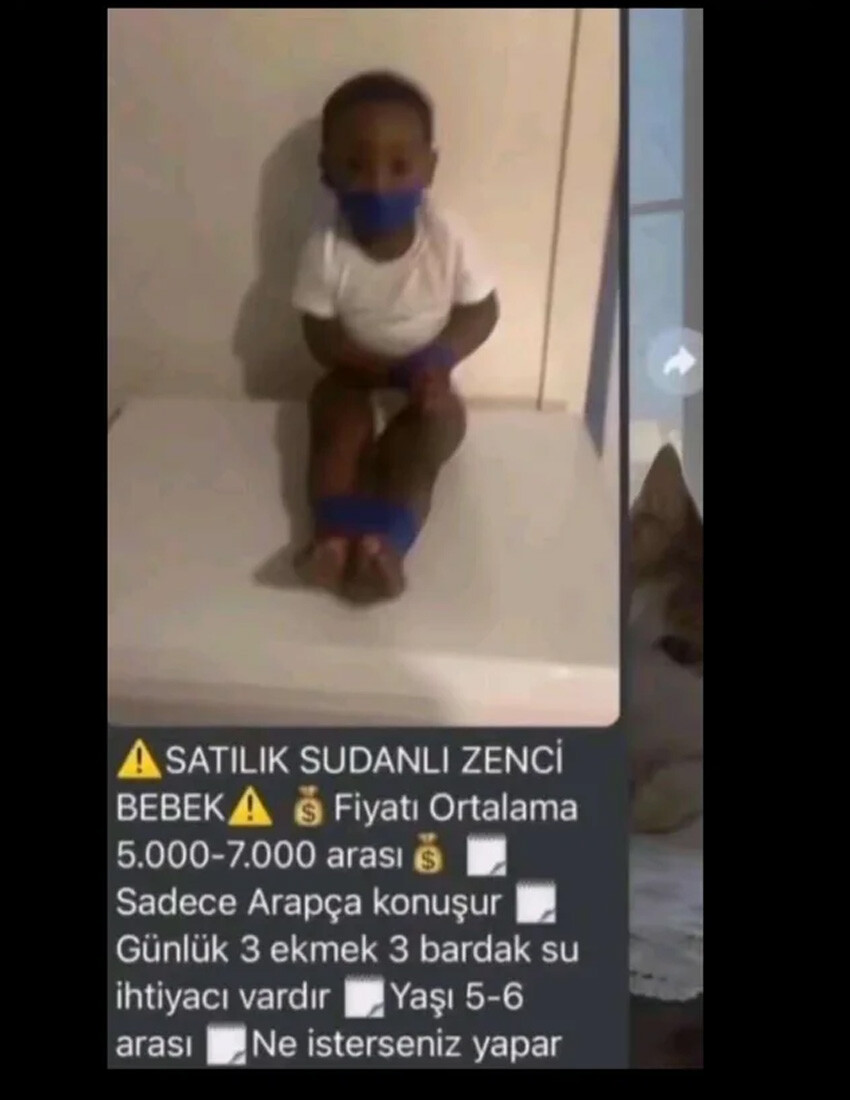 'Satılık Sudanlı zenci bebek' ilanı kan dondurdu 'Satılık Sudanlı zenci bebek' ilanı kan dondurdu