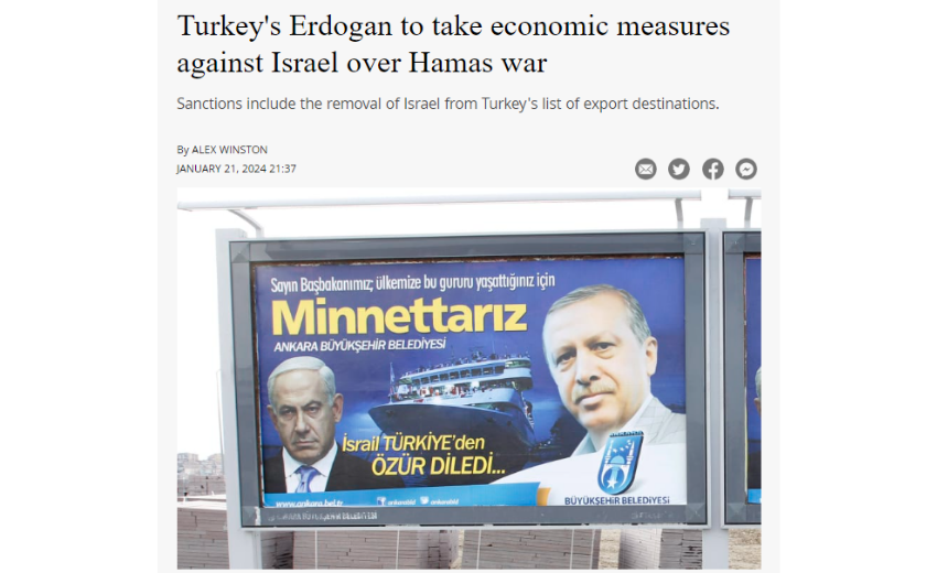 İsrail basınından çarpıcı 'ekonomik yaptırım' iddiası: Türkiye üstümüzü çizdi