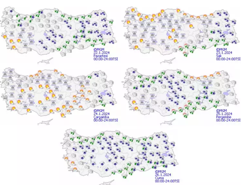 Kar 20 santimetreye kadar çıkacak! 23 il için uyarılar peş peşe geldi