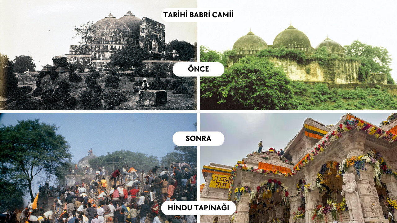 Hindistan'ın Ayasofya'sı Babri Camii'nin yerine yapılan tapınak açıldı Hindistan'ın Ayasofya'sı Babri Camii'nin yerine yapılan tapınak açıldı