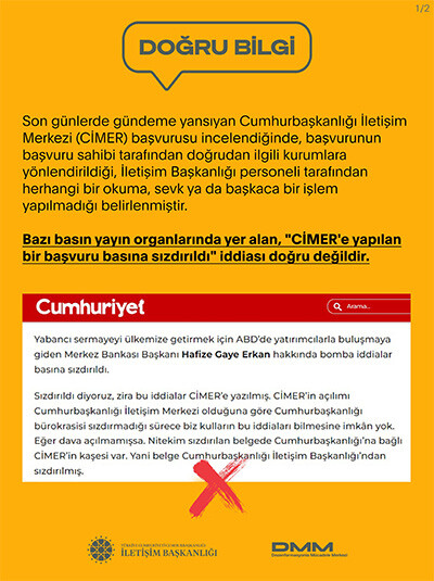 Erdoğan, TCMB Başkanı Hafize Gaye Erkan ile görüşecek mi? DMM'den iddialara yalanlama geldi Erdoğan, TCMB Başkanı Hafize Gaye Erkan ile görüşecek mi? DMM'den iddialara yalanlama geldi