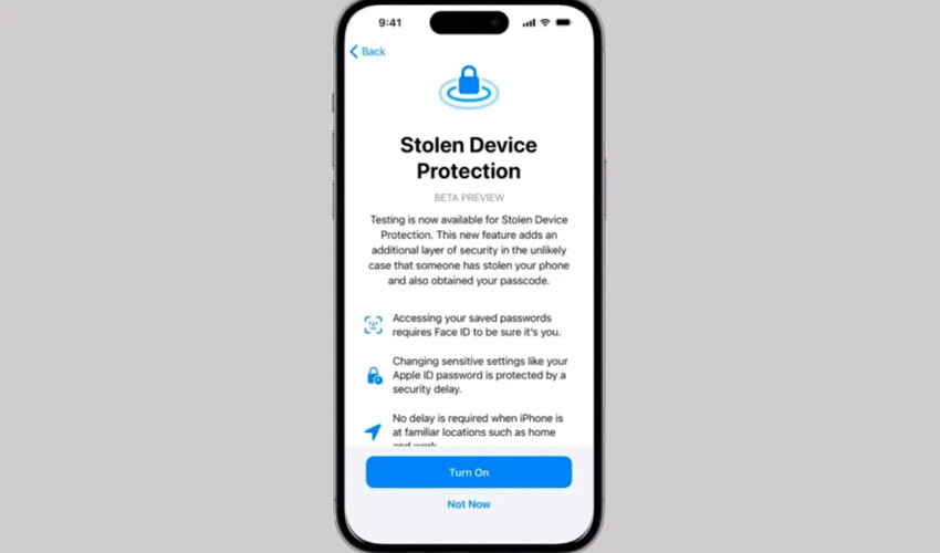Apple, Çalınan Cihaz Koruması özellikli iOS 17.3'ü yayınladı