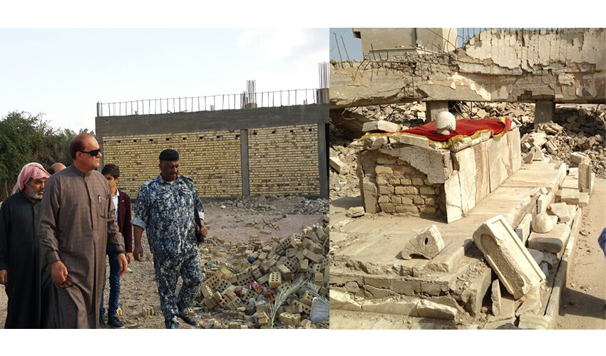 Cennetle müjdelenen sahabe Talha bin Ubeydullah'ın yıkılan türbesi sahipsiz kaldı Cennetle müjdelenen sahabe Talha bin Ubeydullah'ın yıkılan türbesi sahipsiz kaldı