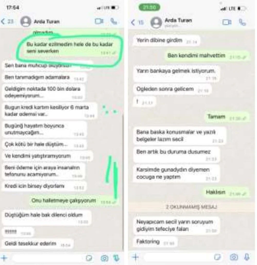 Seçil Erzan davasında bilirkişi raporu: En çok Arda Turan ile konuşmuş