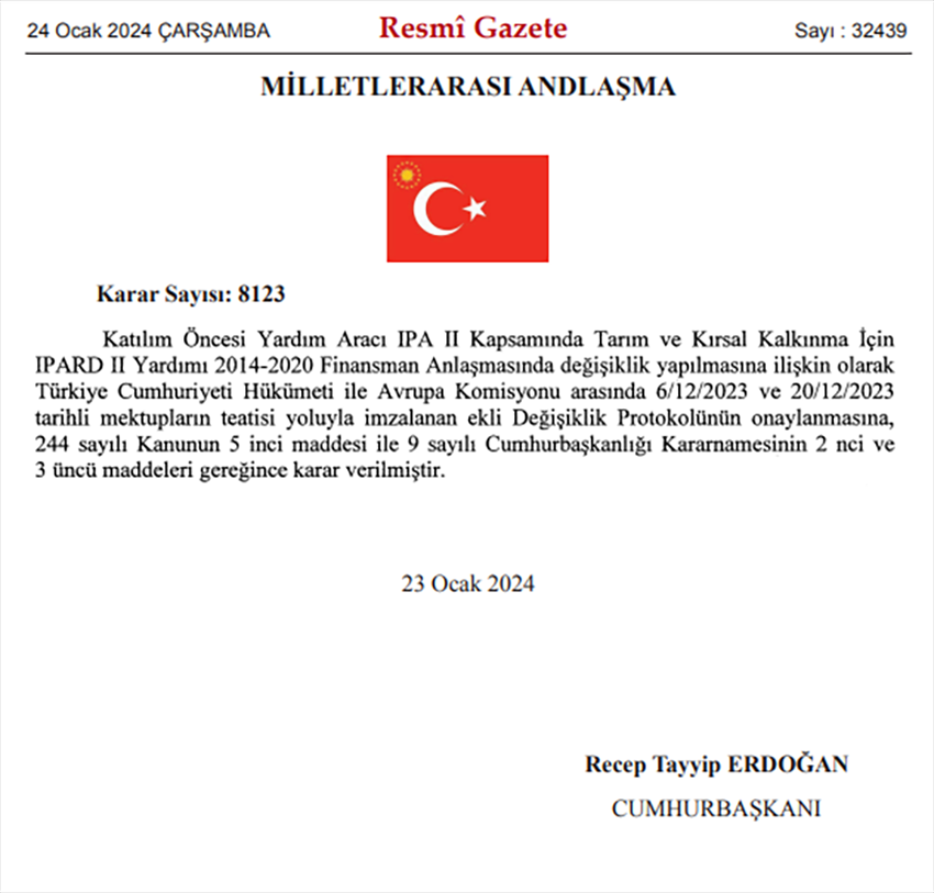 2 milletlerarası anlaşma Resmi Gazete'de
