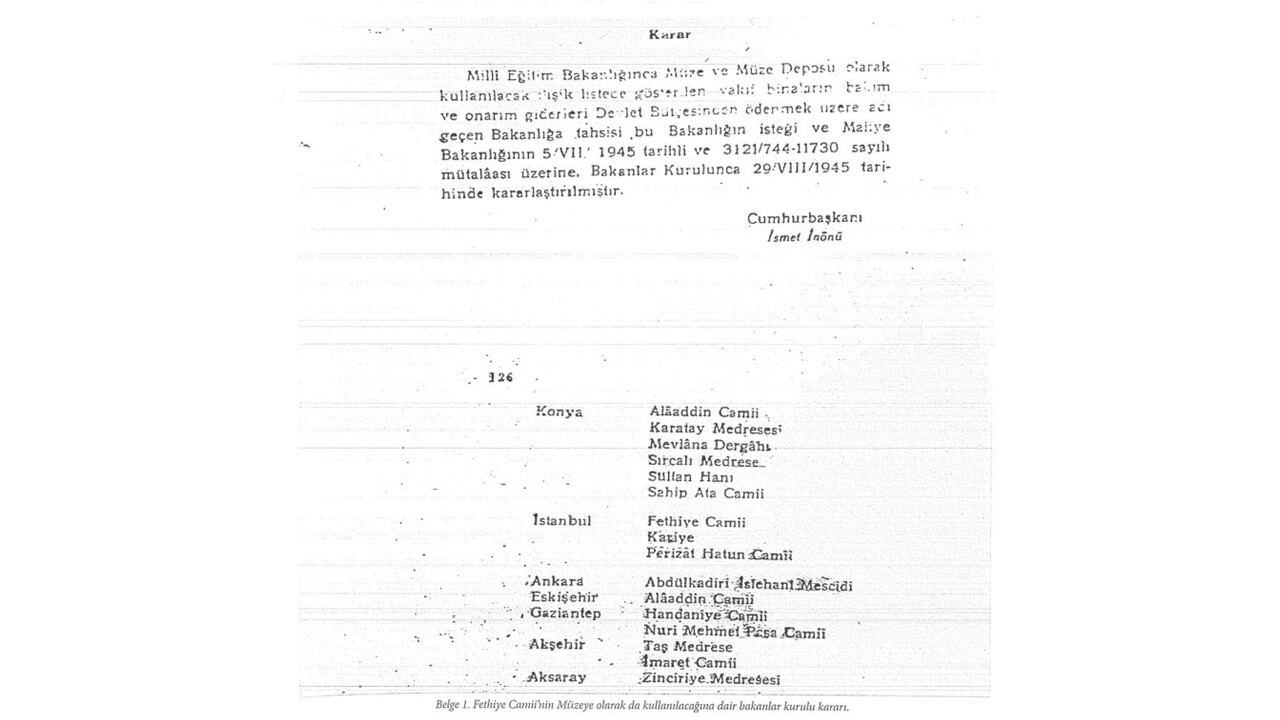 Amerikan Bizans Enstitüsü'nün müzeye çevirmeye çalıştığı tarihi Fethiye Camii arkeopark olarak hizmete açılıyor