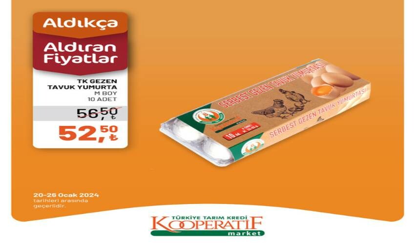 Tarım Kredi Market dev indiriminde son gün! Bulgur, kaşar, yumurta, sucuk… Fiyatlar yarı yarıya düştü