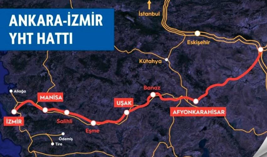 İki şehir arasını 3,5 saate düşürecek projede sona doğru... İzmir 'Yüksek Hızlı Tren'le tanışacak!