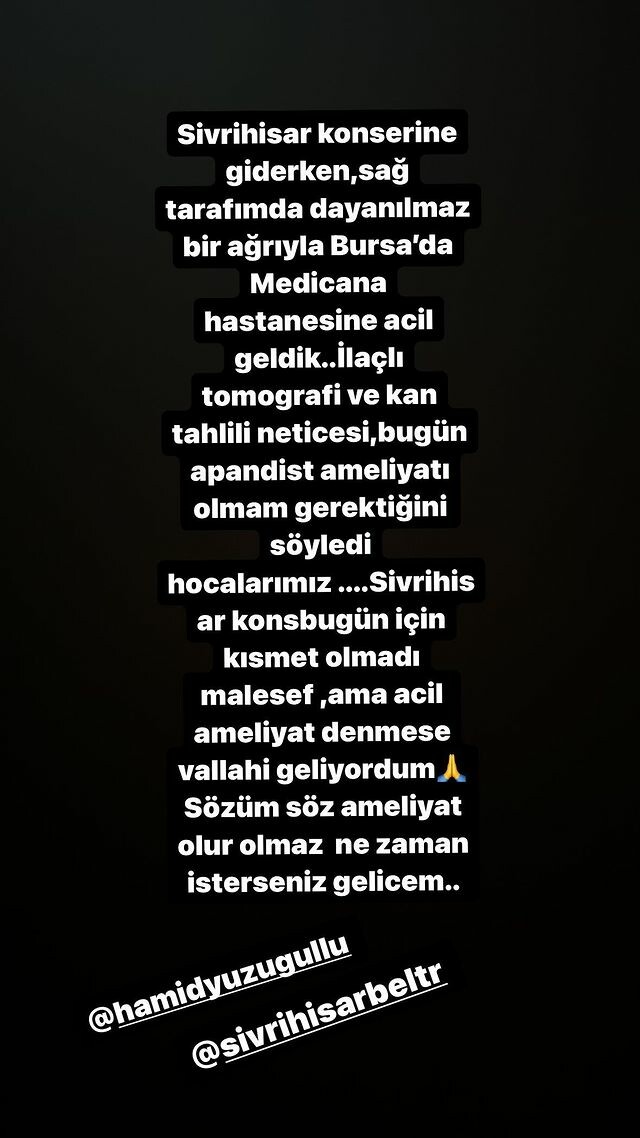 Apar topar hastaneye kaldırıldı! Şarkıcı Alişan son sağlık durumunu duyurdu Apar topar hastaneye kaldırıldı! Şarkıcı Alişan son sağlık durumunu duyurdu