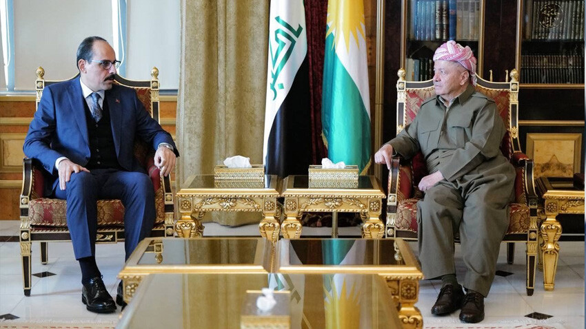 MİT Başkanı İbrahim Kalın’dan, Mesut Barzani ile kritik görüşme