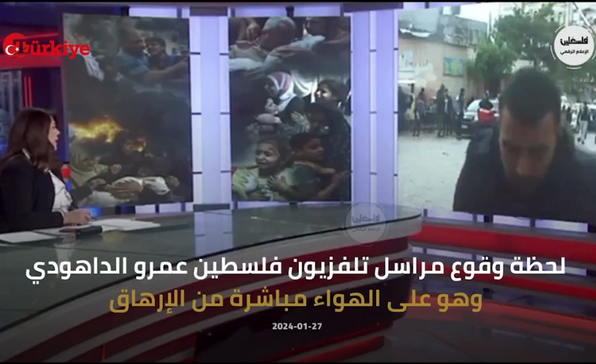 Kıtlıktan hayvan yemi yenen Gazze'de bir muhabir açlıktan bayıldı