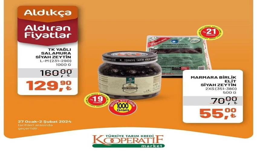 Tarım Kredi Market’te Şubat ayı kampanyası başladı! Çay, peynir, zeytin, kaşar… Dev indirime son 3 gün