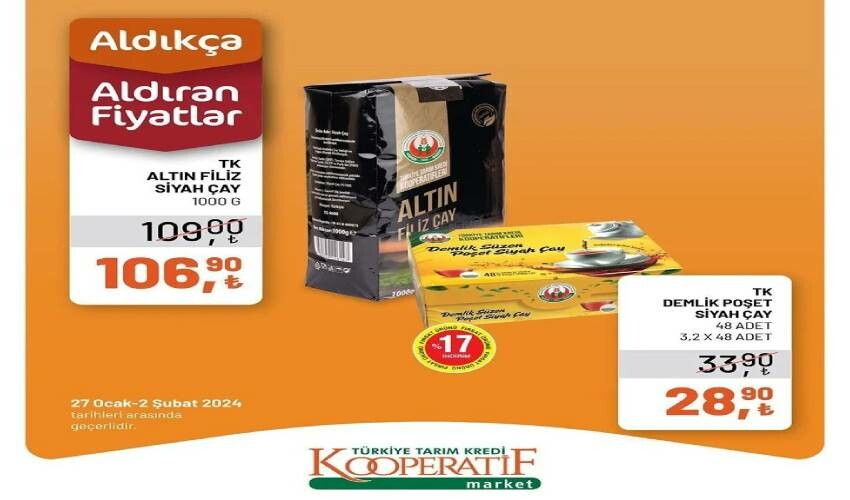 Tarım Kredi Market’te Şubat ayı kampanyası başladı! Çay, peynir, zeytin, kaşar… Dev indirime son 3 gün
