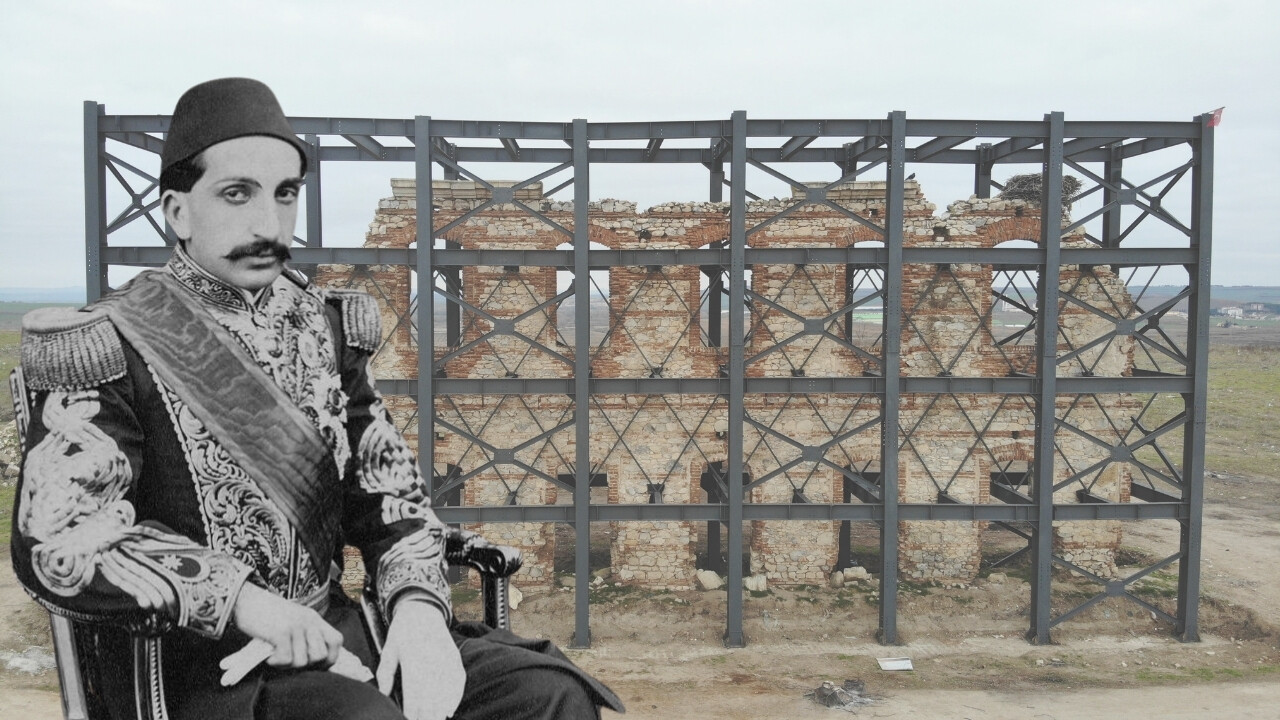 Sultan Abdülhamid'in asker hastanesinden geriye kalan tek duvar korumaya alındı Sultan Abdülhamid'in asker hastanesinden geriye kalan tek duvar korumaya alındı