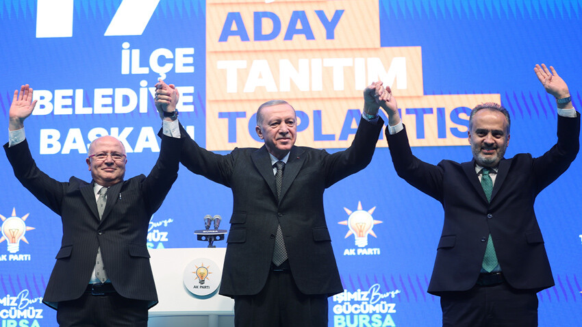 Erdoğan, Bursa ilçe adaylarını tanıttı: CHP’de herkes köşe derdinde