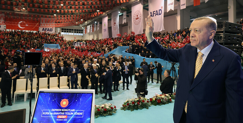 Cumhurbaşkanı Erdoğan Hatay'da! 7 bin 275 deprem konutu sahiplerine teslim edildi