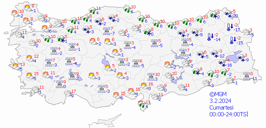 Meteoroloji haritayı güncelledi! Yoğun kar ve şiddetli sağanak geliyor Meteoroloji haritayı güncelledi! Yoğun kar ve şiddetli sağanak geliyor