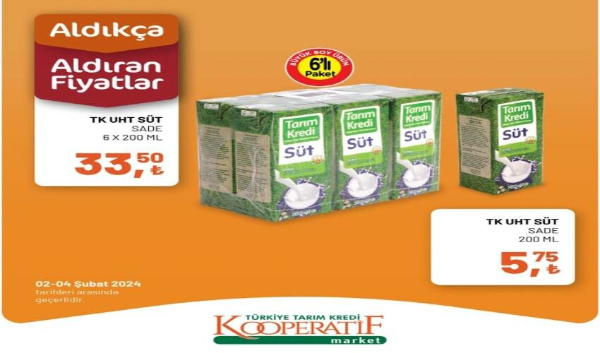 Tarım Kredi’de hafta sonu indirim çılgınlığı! Kuru soğan, 30’lu yumurta, süt… Sadece 2 gün kaldı