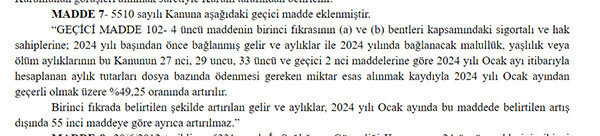 Milyonlarca emeklinin beklediği haber! SSK ve Bağ-Kur emeklisine ek zam Resmi Gazete'de