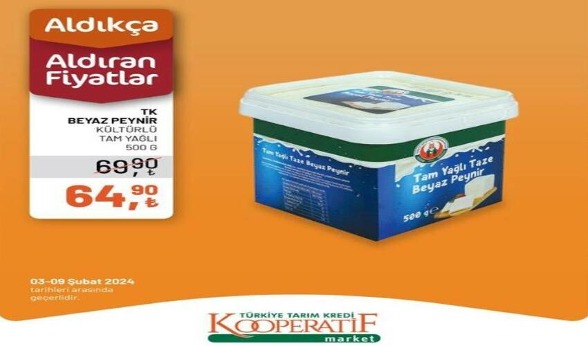 Tarım Kredi’de kahvaltı ve sebze ürünlerinde fiyat yarı yarıya düştü! Sadece 5 gün sürecek, 4-9 Şubat 2024 indirimli ürünler kataloğu Tarım Kredi’de kahvaltı ve sebze ürünlerinde fiyat yarı yarıya düştü! Sadece 5 gün sürecek, 4-9 Şubat 2024 indirimli ürünler kataloğu