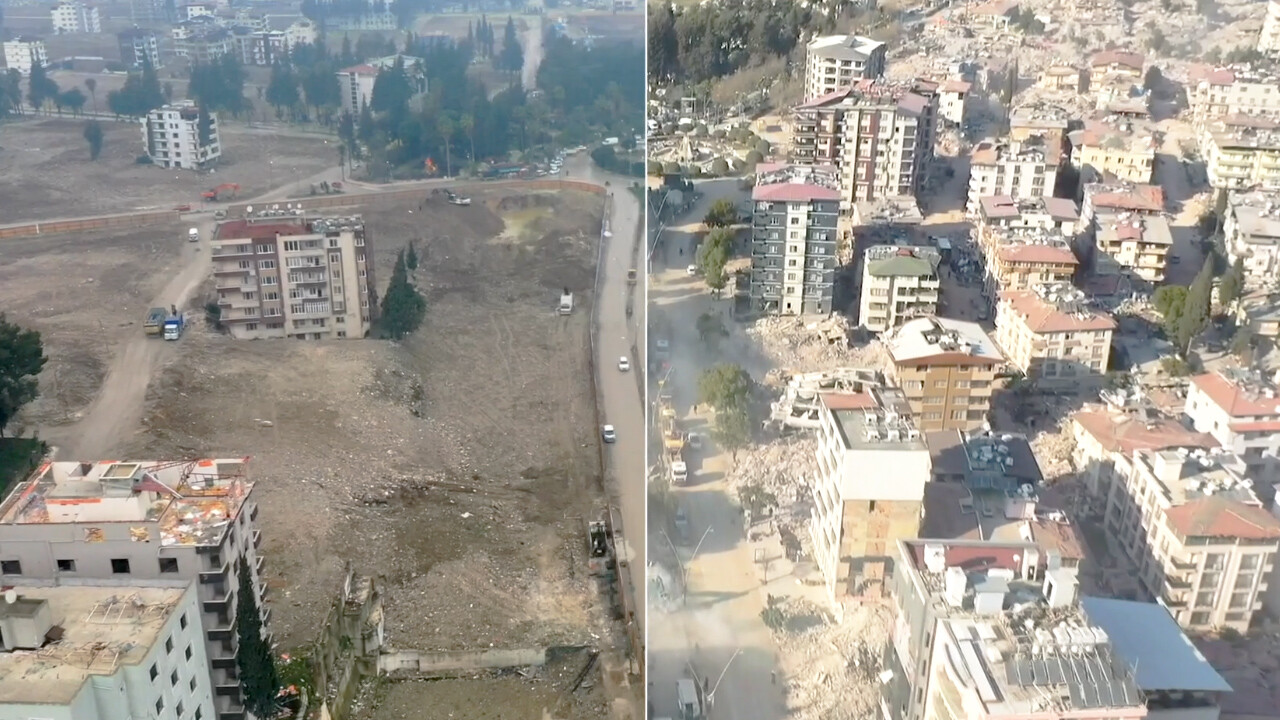 6 Şubat depremlerinin birinci yılında Hatay'ın simge noktalarındaki değişim işte böyle görüntülendi 6 Şubat depremlerinin birinci yılında Hatay'ın simge noktalarındaki değişim işte böyle görüntülendi