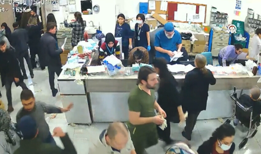 'Asrın felaketi'nde yeni görüntüler ortaya çıktı! Devasa hastane beşik gibi sallandı 'Asrın felaketi'nde yeni görüntüler ortaya çıktı! Devasa hastane beşik gibi sallandı